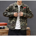 Men's Fashion Camouflage Polo Collar Jacket