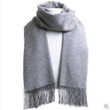 Faux Cashmere Scarf Solid Color Winter