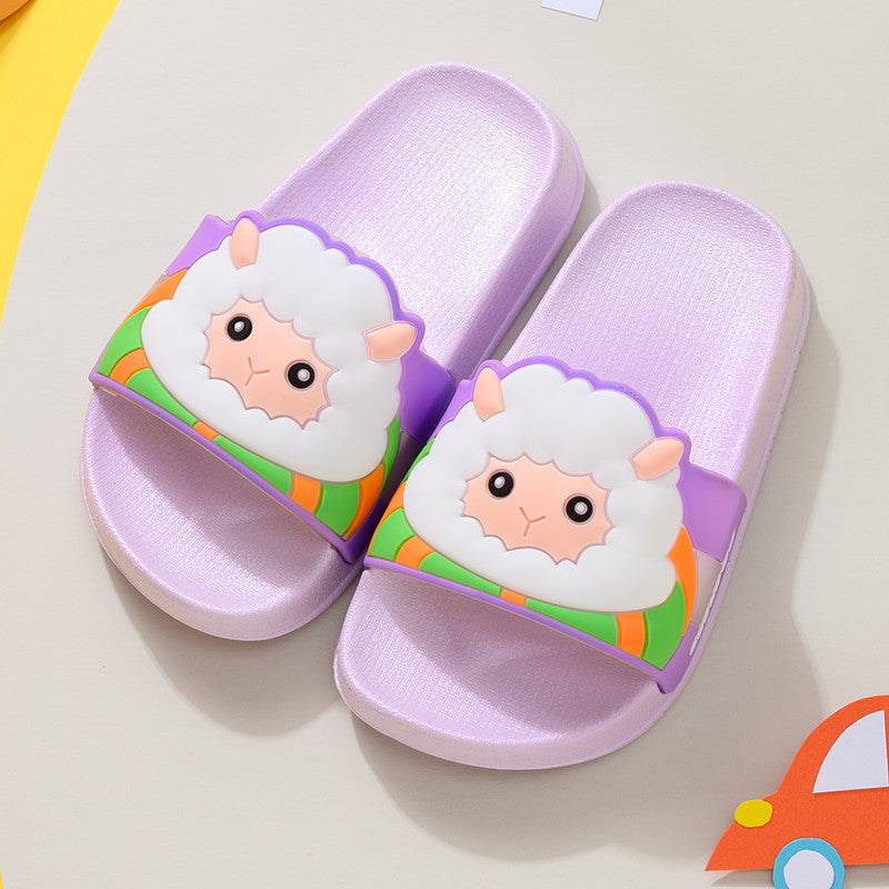 Cute cartoon children non-slip Korean slippers