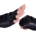 Army fan half finger outdoor leather gloves