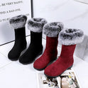 Plus velvet thick warm snow cotton shoes