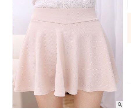 Spring and summer new Korean version of the high waist pettiskirt sun skirt anti-light safety half-length skirt explosion