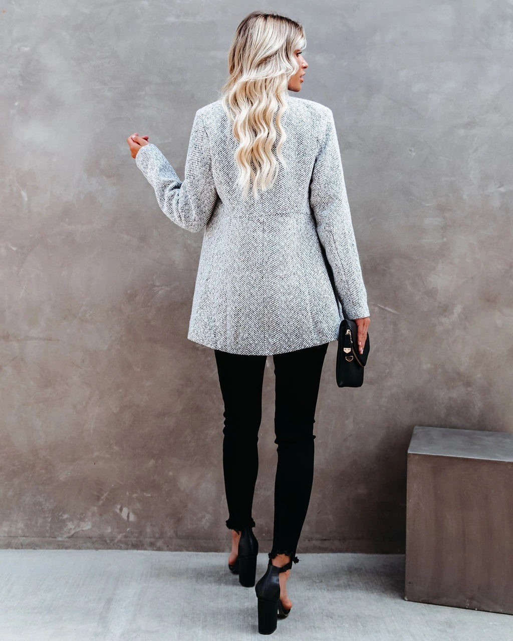 Thick short woolen coat