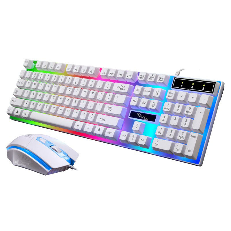 G21 Wired U U Mouse And Keyboard Set Suspended Lighting Mechanical Feel Game Mouse And Keyboard Set