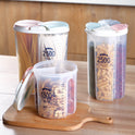 Healthy Containers Cereal Grain Dry Food Storage Tank Transparent Cover Plastic Case