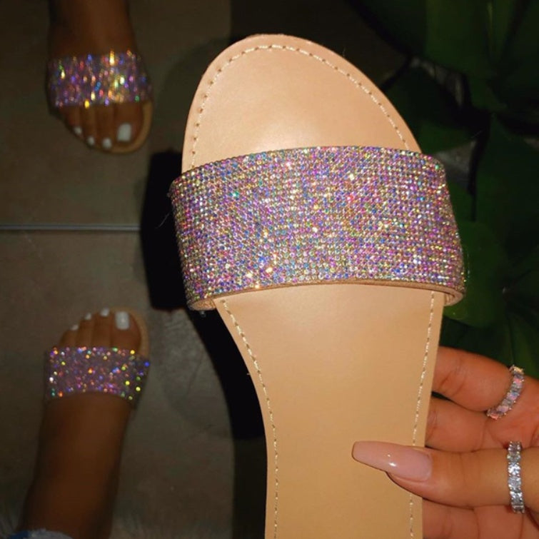 Rhinestone Beach Sandals