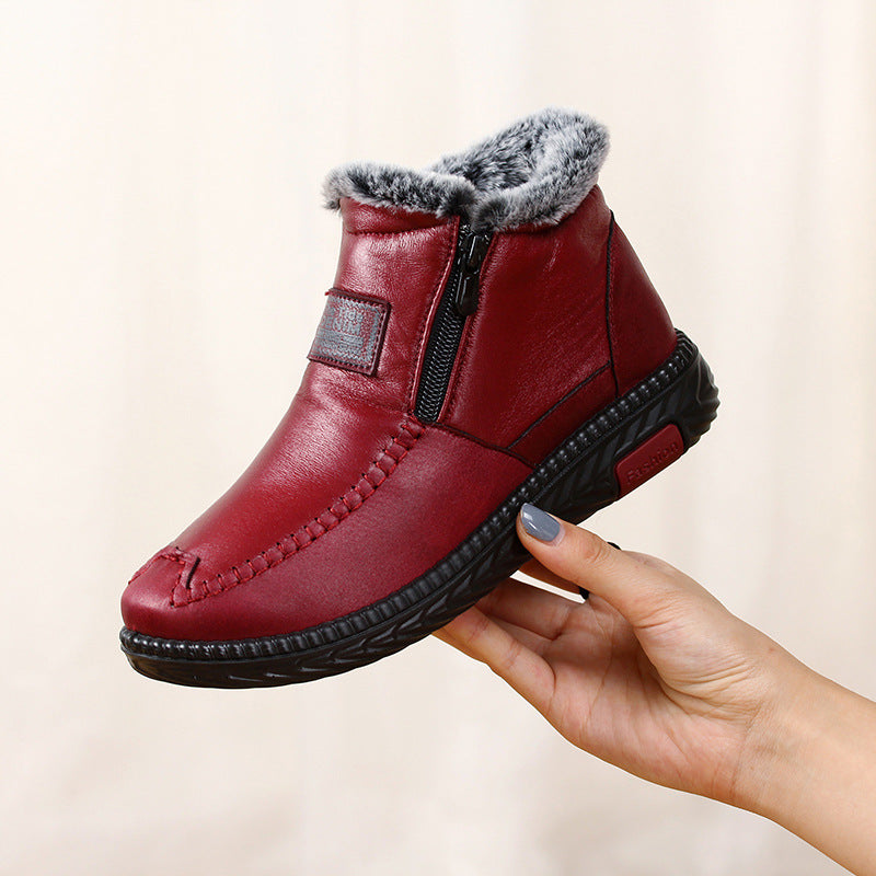 Winter Plus Velvet Thick Warm Middle-aged And Elderly Cotton Boots