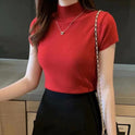 Ladies half high neck bottoming shirt