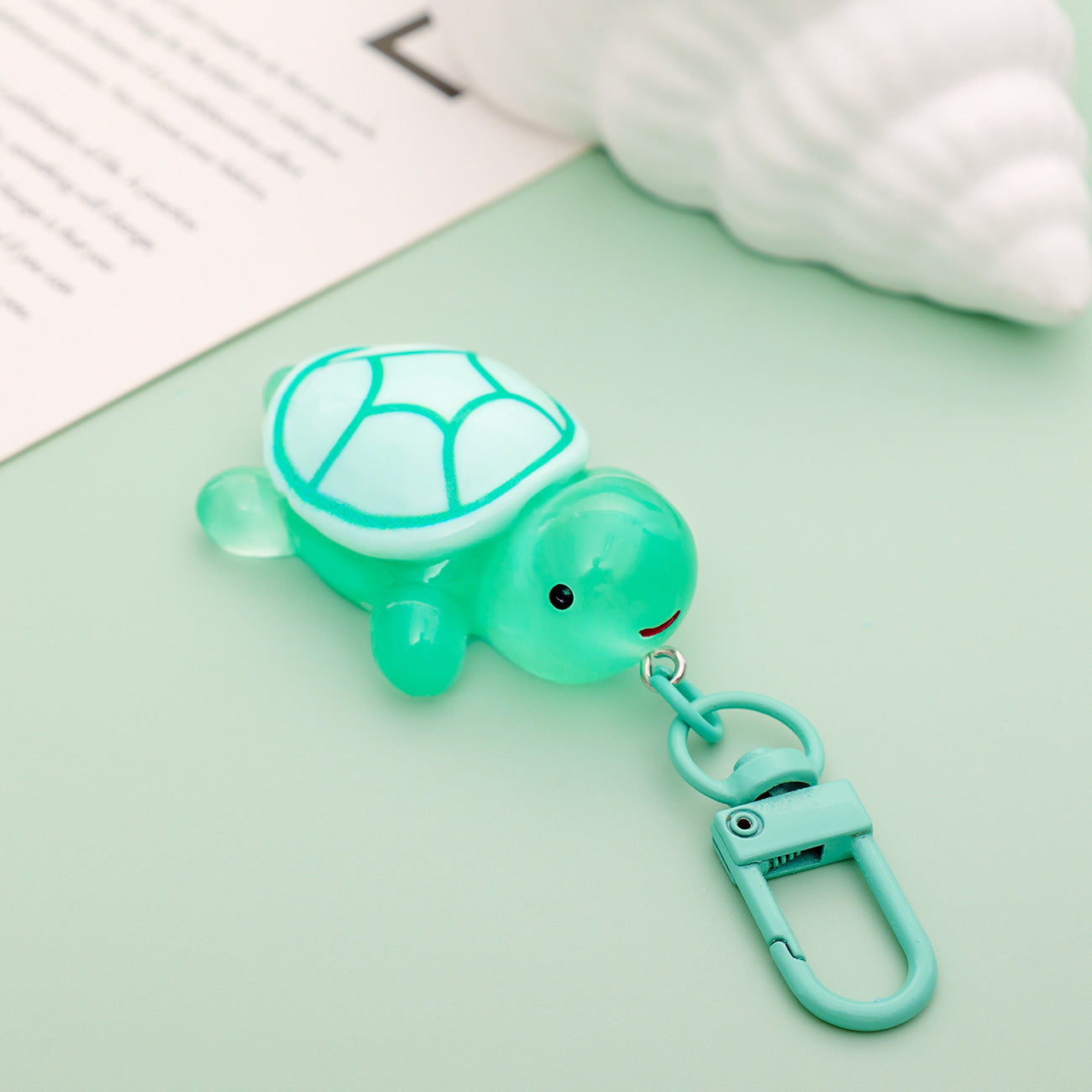 Luminous Little Turtle Keychain Cute Pendant