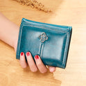 Women's Short Trifold Vintage Wallet