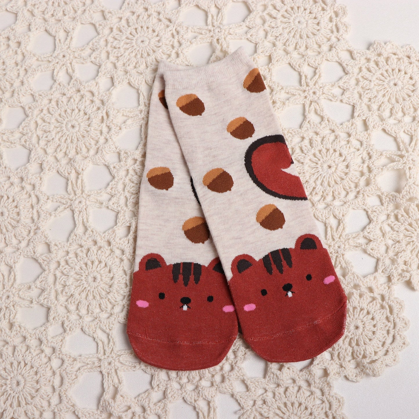 Cartoon Animal Candy Bar Female Socks Animal