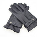 Touch screen leather gloves waterproof full finger