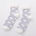 Sweet half fleece home sleep socks