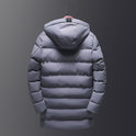 Men's mid-length thick down padded jacket