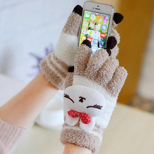 Student cotton touch screen gloves