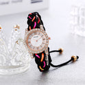 Macaron Color DIY Hand Weaving Bracelet Watch