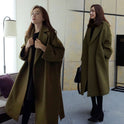 Women's wool woolen coat