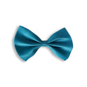 Simple Solid Color Bow Pet Collar