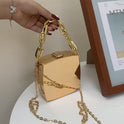 Fashion Thick Chain Portable Chain Shoulder Box Bag