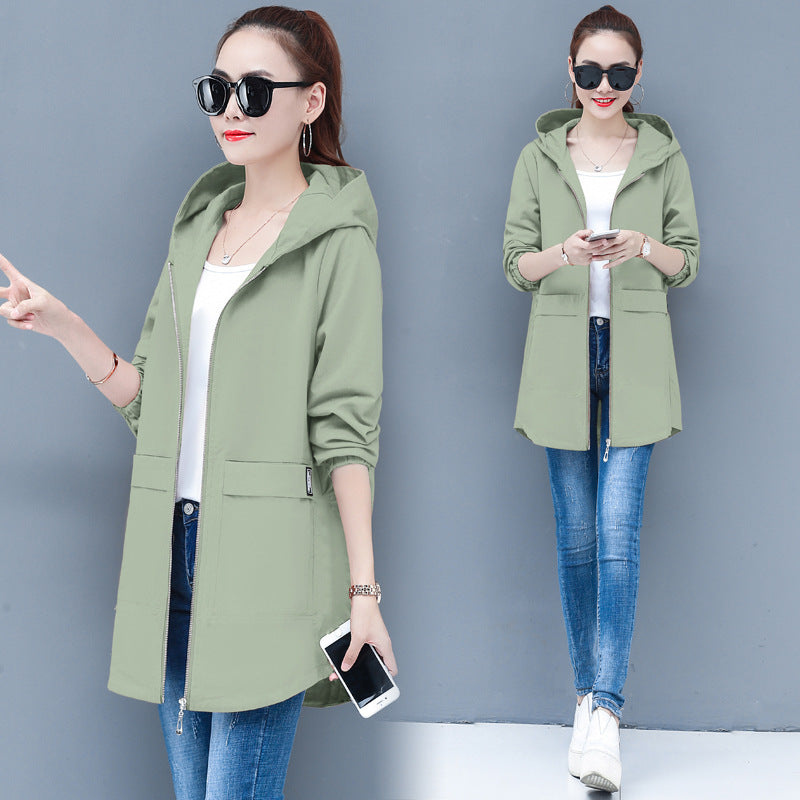 New Style Plus Fat Plus Size Women's Trench Coat