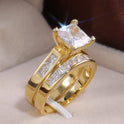 Fashion Temperament Couple Zircon Ring