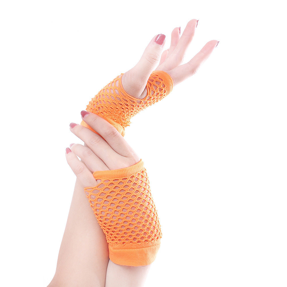 Womens Short coarse mesh gloves