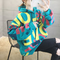 Women's printed sweater