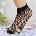 Short tube shallow mouth fishnet openwork socks