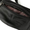 High-end Men's Sports Waist Bag Head Layer Cowhide Belt Bag