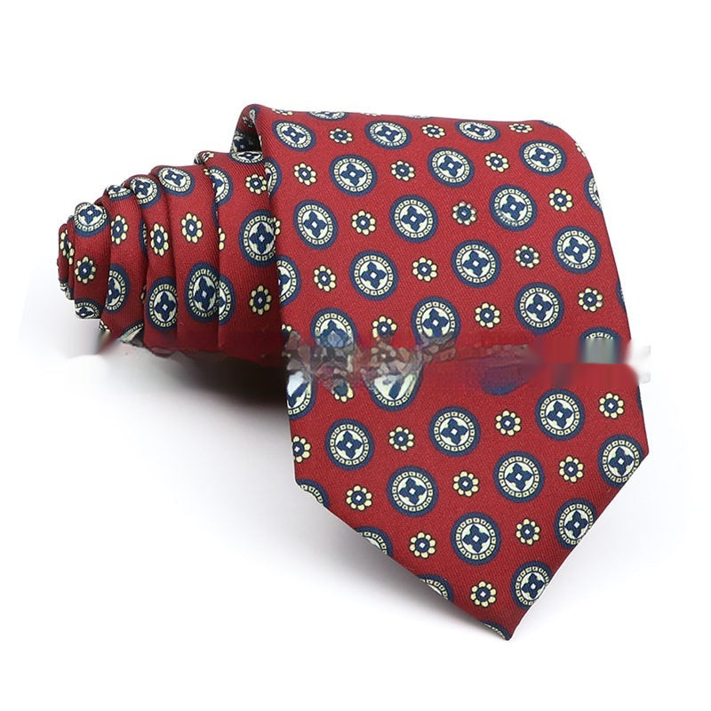 Business Polyester Men's Printed Workplace Tie