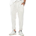 Men's Vertical Striped Stretch Trousers