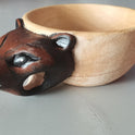 Hand Carved Cup Scandinavian Kuksa Wooden Mug Camping Gear Coffee Cup Kuksa Guksi Kuksa Wild Boar Cups Christmas