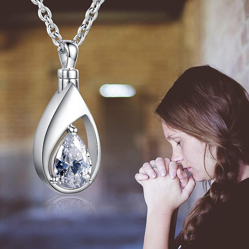 Tears Pendant Women's Water Drop Light Luxury Design Necklace