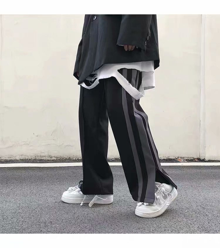 Wide leg pants split sweatpants