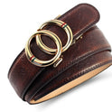 Automatic Alloy Buckle Cowhide Men's Belt