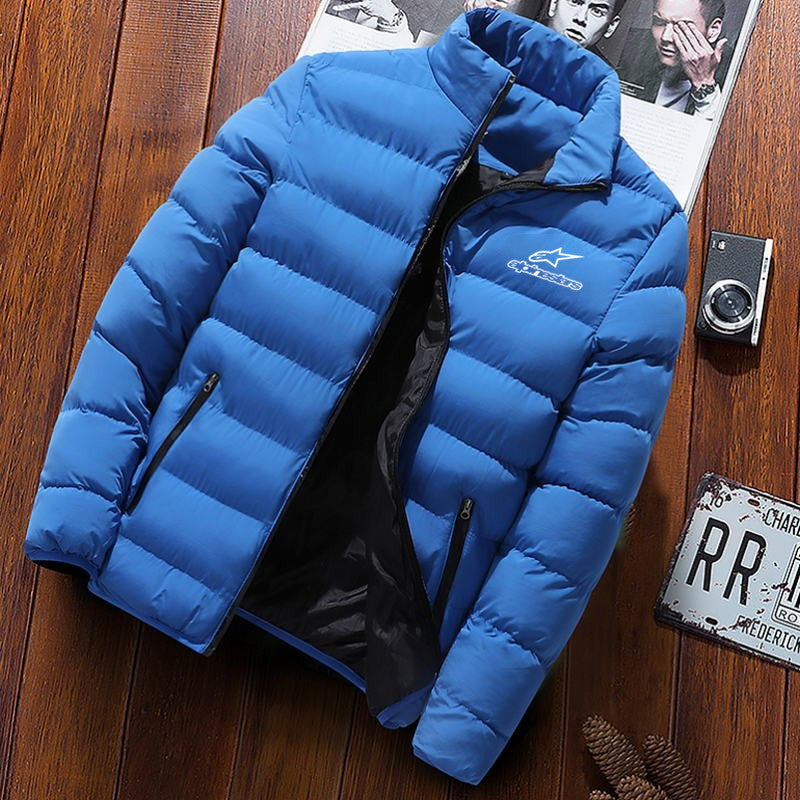 winter  stars jacket men's fashion stand collar men's