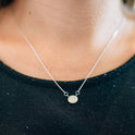 Women's Fashionable And Exquisite Necklace With Imitation Opal Pendant