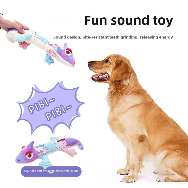 Dog Toy Sounding And Bite-resistant Plush Doll Bigbear Teddy Puppy Grinding Teeth Pet Self-hi Boredom Relief Artifact