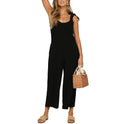 Women's wide-leg strap casual pants