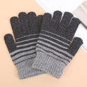 Winter gloves thick wool non-slip warm all-finger woolen gloves