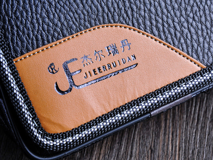 Double zip flap wallet