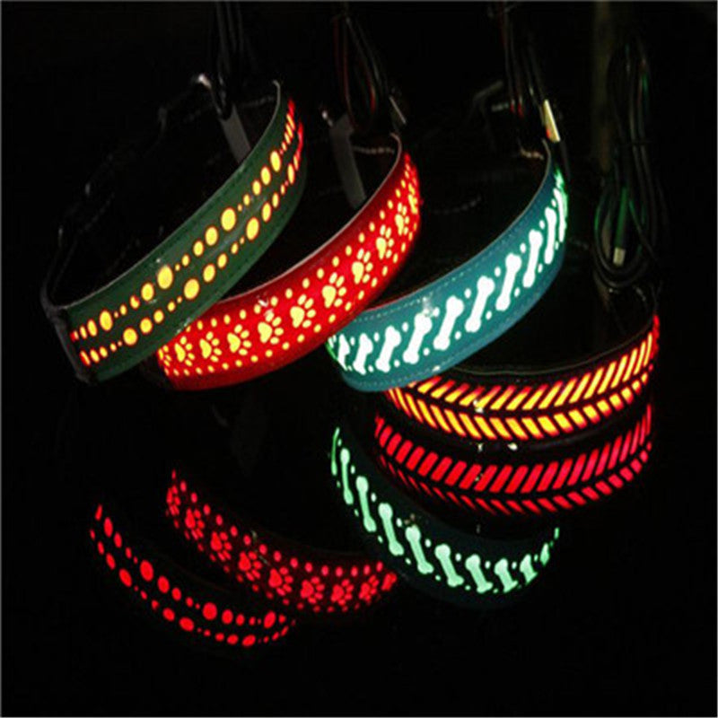 LED light collar pet collar