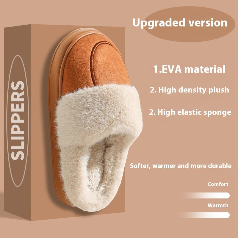 Women's Indoor Home Thick Bottom Non Slip Cotton Slippers