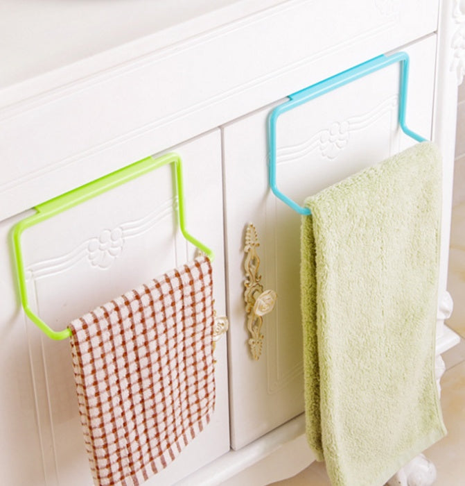 Towel Hanging Rack Holder Free Nail For Cabinet Cupboard