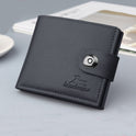 Men's wallet with a retro short clasp