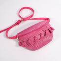 Small High Sense Straw Cross Body Bag Mini Chest Bag