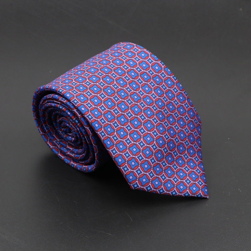 Super Soft Bohemian Silk Ties Men's Fashion 75mm Necktie