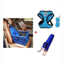 Luxury Pet's Safety Car Seat Carrier  Premium Harness & Leash set  Car Safety Belt