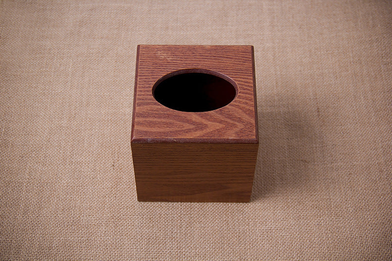 Wooden tissue box facial tissue box imitation mahogany