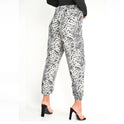 Hoge taille broek met slangenmotief